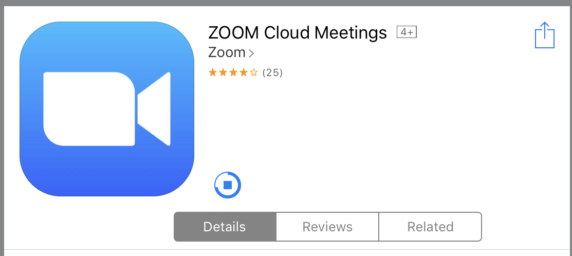 install the free zoom app
